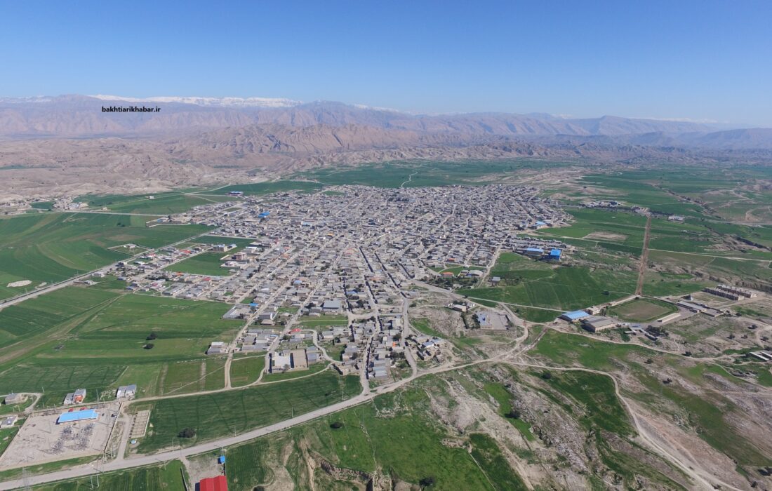 نمایی هوایی از شهر زیبای لالی