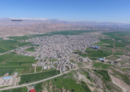 نمایی هوایی از شهر زیبای لالی